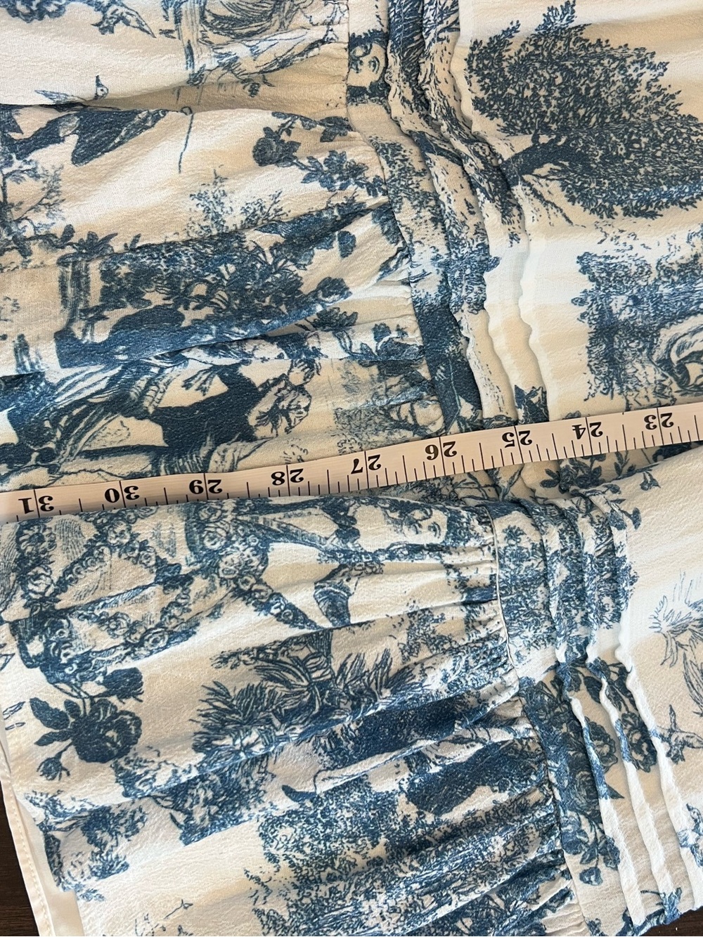 Gianni Bini Blue and White Toile Mini Dress - Picture 6 of 7